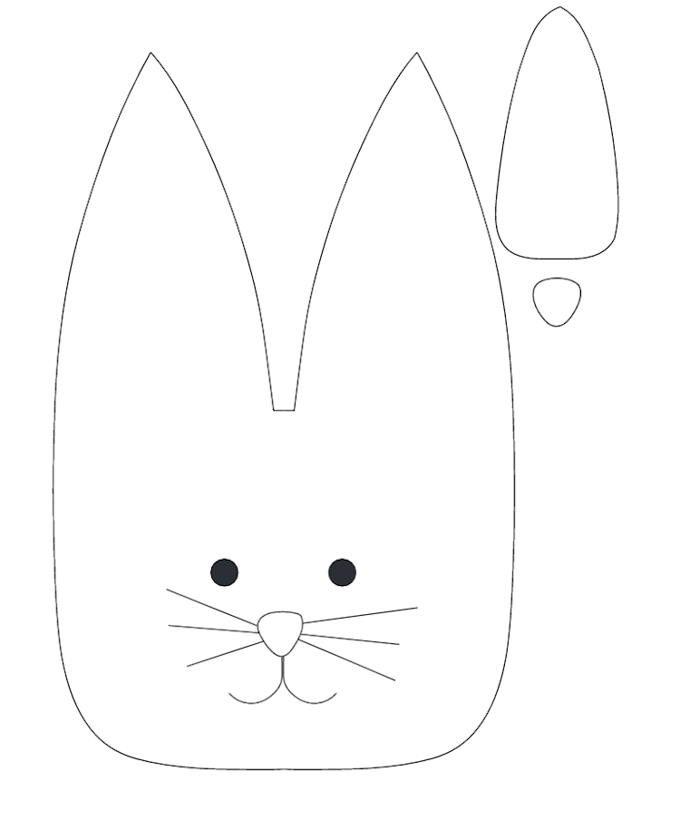 vrecko na šitie-veľkonočné-šablóny-veľkonočné-zajačiky