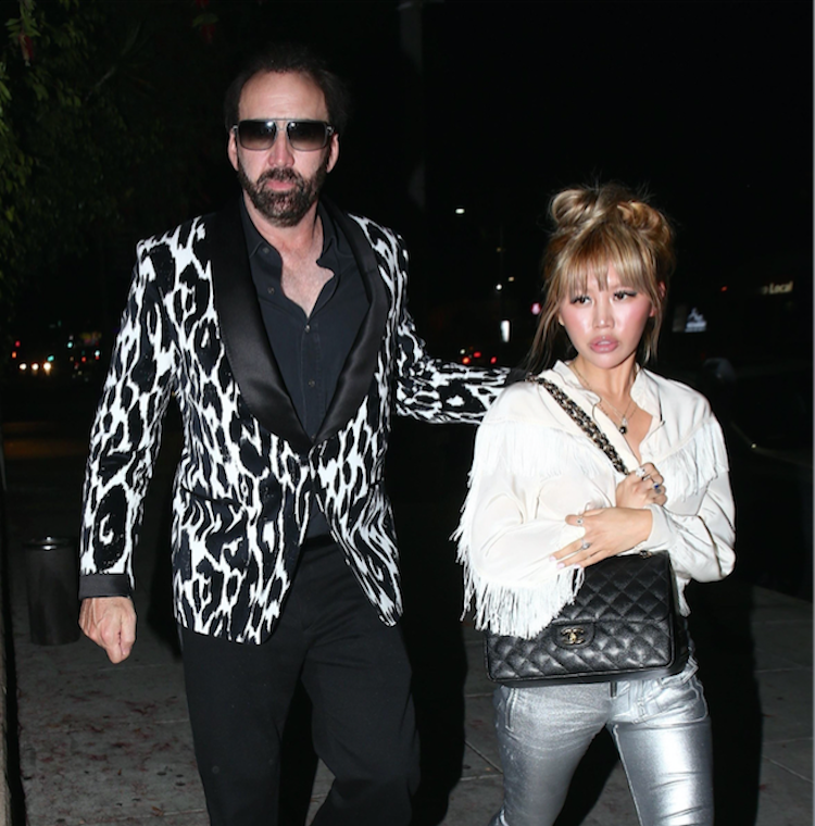 Nicolas Cage a Erika Koike v LA v roku 2018