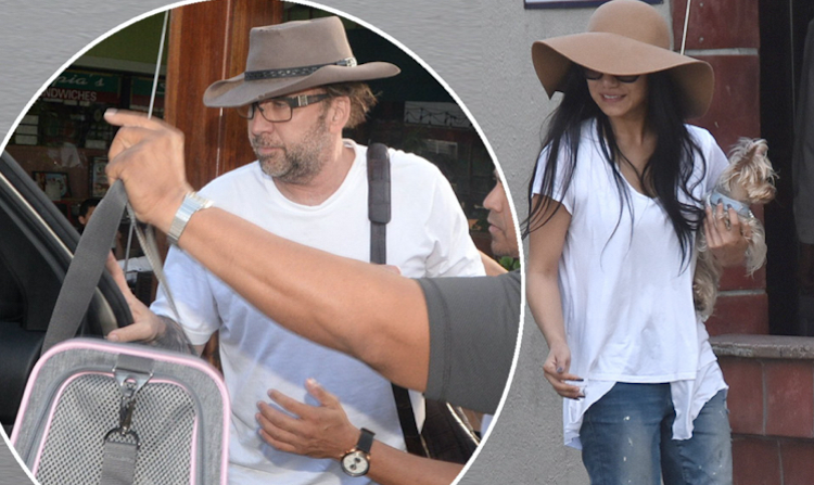 Nicolas Cage a Erika Koike fotografovali v Portoriku