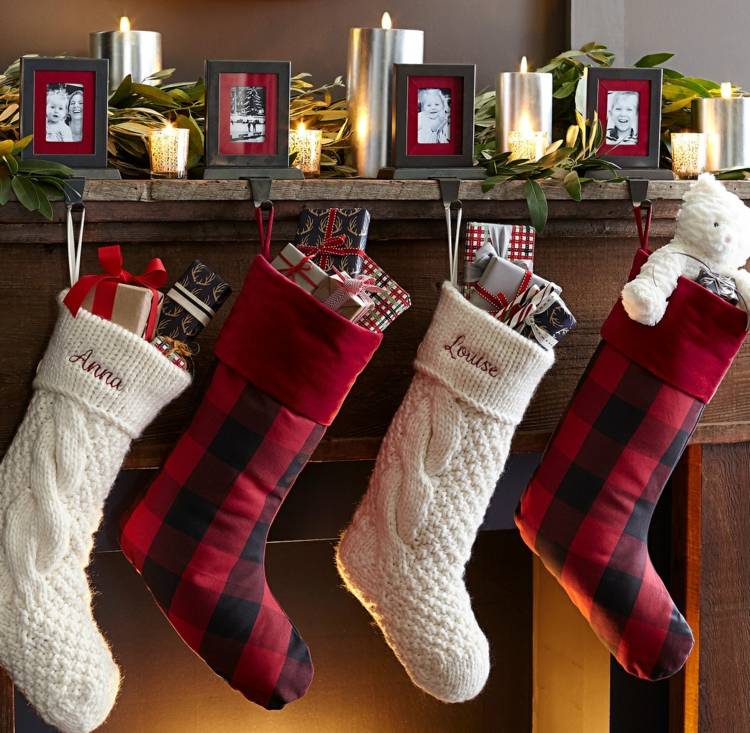 nápady na darčeky deti Mikulášske čižmy vianočné dekorácie