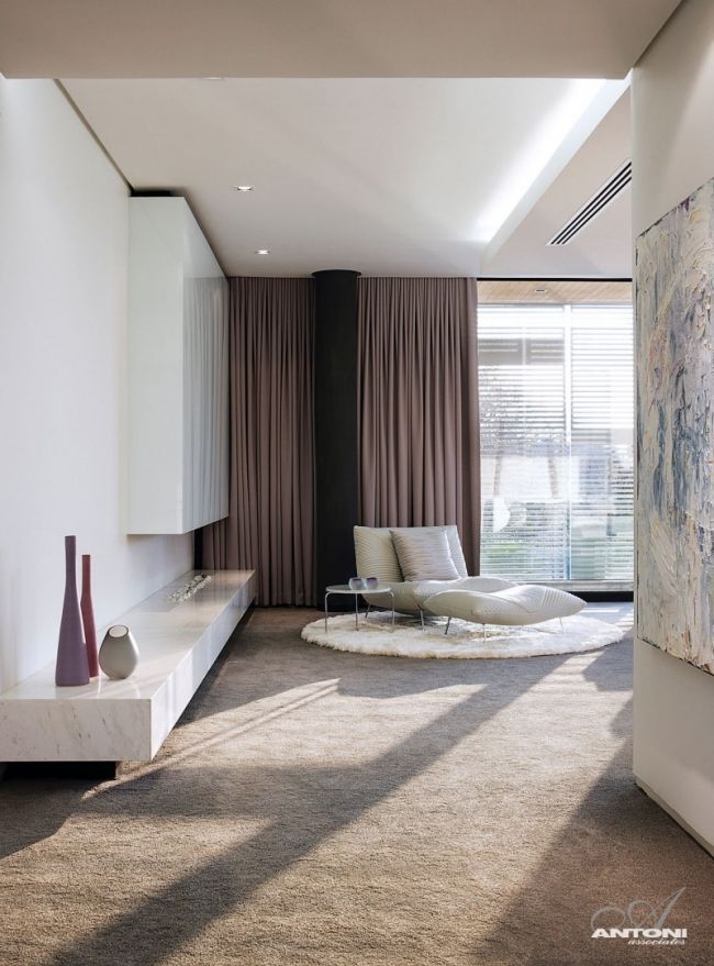 relaxačné kreslo dom johannesburg krémová koberec