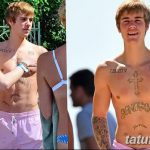 fotografija Nova tetovaža Justina Biebera od 05.12.2017. №028 - Justin Bieber's - tattoo-photo.ru