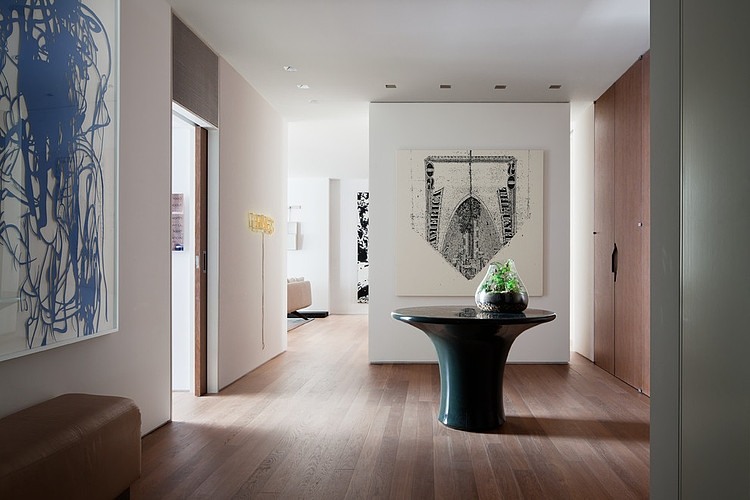 Byt deliaca stena-integrované nápady dekorácia-chodba Nápady integrované do predsiene integrované do predsiene zdobiace chodbu