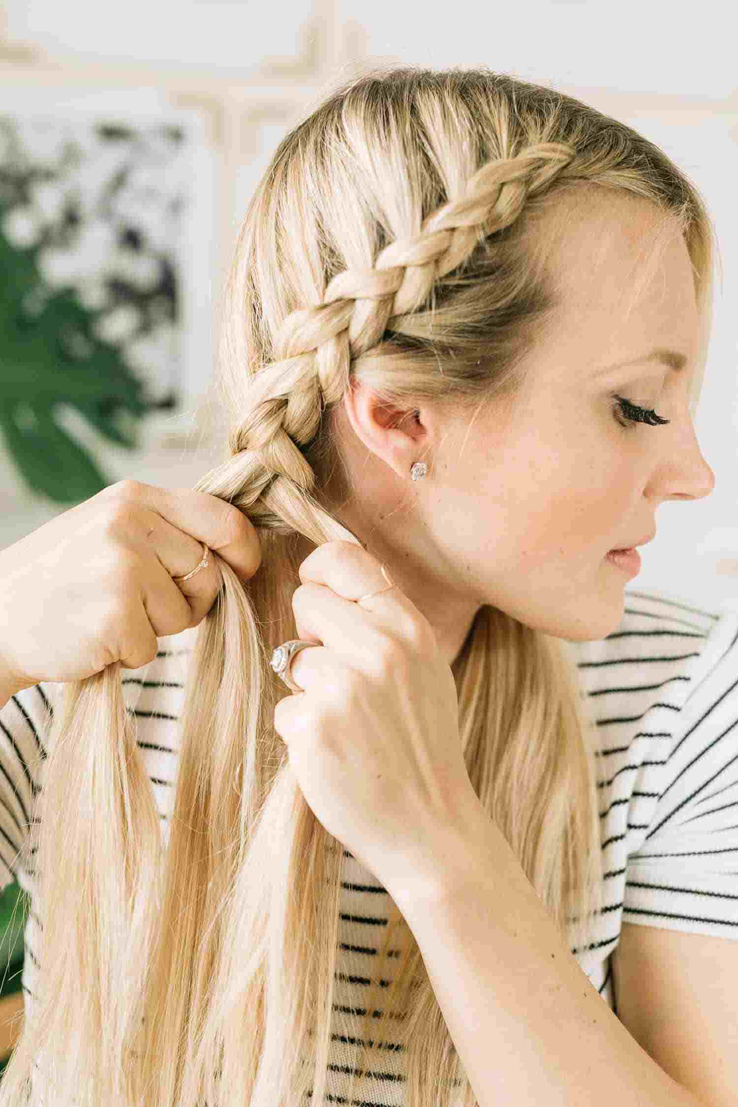 Pokyny pre účes Boxer Braids Pletený účes Dirndl