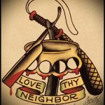 old school könyök tetoválás minták 8