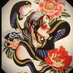 old school tetoválásvázlatok lányok 20