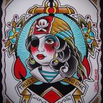 old school tetoválásvázlatok lányok 22