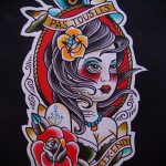 old school tetoválásvázlatok lányok 26