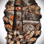 old school tetoválás vázlatok világítótorony 7