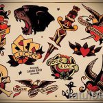 old school tetoválás vázlatok a lábán 12