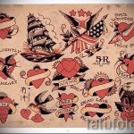 old school tetoválás vázlatok a lábán 13