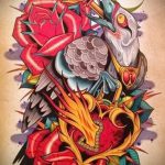 old school tetoválásminták a 35 -ös karon