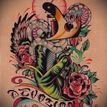 old school tetoválásminták a 42 -es karon