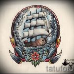 old school tetoválás vázlatok vitorlás hajó 1