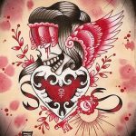 old school tetoválás vázlatok portré 2