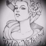 old school tetoválás vázlatok portré 3