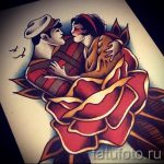 old school tetoválás vázlatok portré 4