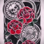 old school tetoválás vázlatok óra 1