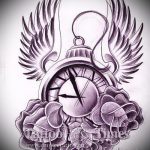 old school tetoválás vázlatok óra 7