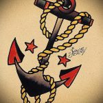 old school tetoválás vázlatok horgony 1