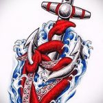 old school tetoválás vázlatok horgony 4