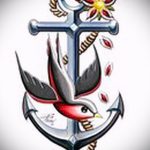 old school tetoválás vázlatok horgony 6