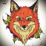 old school tetováló róka 2