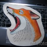 old school tetováló róka 5