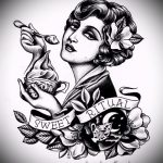 tetoválásvázlatok fekete -fehér old school