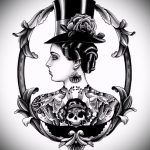 tetoválásvázlatok fekete -fehér old school