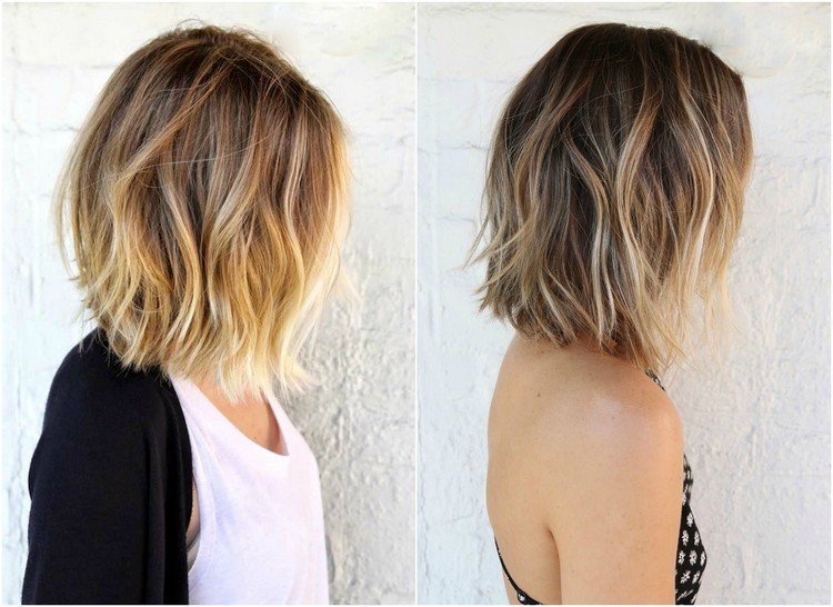 ombre-blond-bob-hnedo-blond-melír