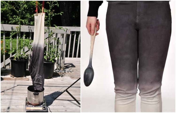 pokyny na ombre-look-oblečenie-leto-trend-rifle-farbenie-sami