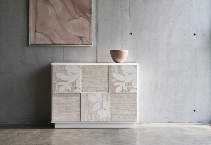 príborník biela sivá marchatti maison kvety chodba