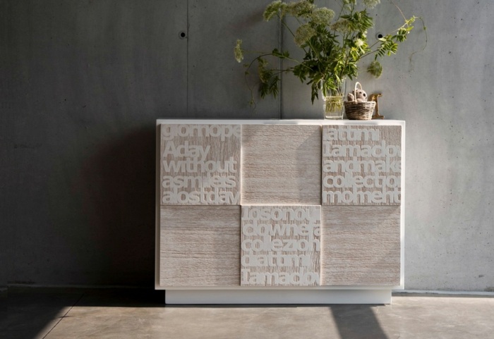 nábytok obývačka chodba ombre príborník komoda písmo