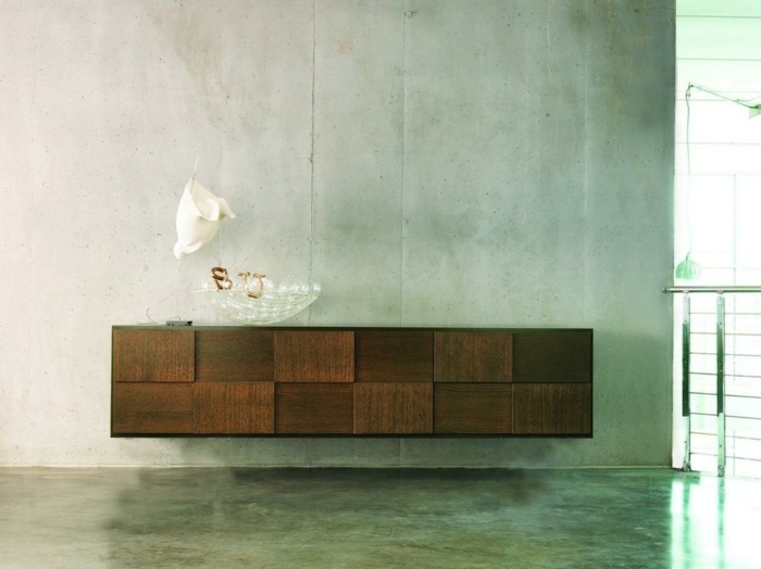 príborník moderná hnedá skrinka dvere kolekcia ombre