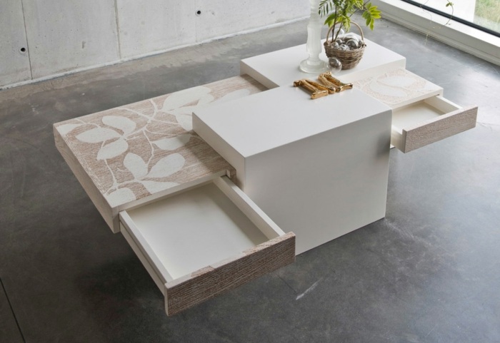 odkladací stolík kolekcia ombre kvetinové zásuvky cespitosa