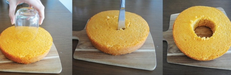 V spodnej časti vyrežte otvor, aby ste skryli veľkonočné vajíčka