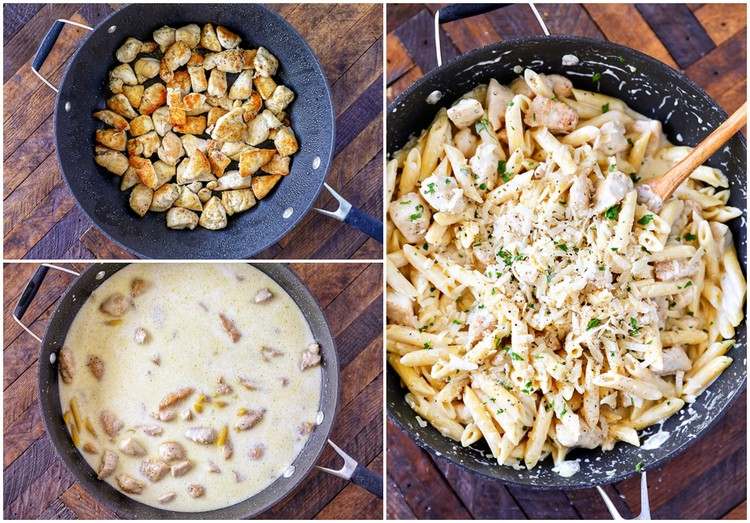 Recept na kuracie cestoviny v jednom hrnci, recept na Alfredo