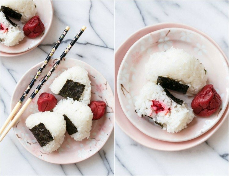 onigiri recept náplň umeboshi