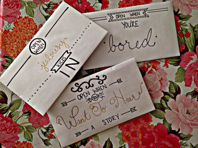 Otvorte, keď budú písmená vyrobené vlastnými silami kreatívne nápady