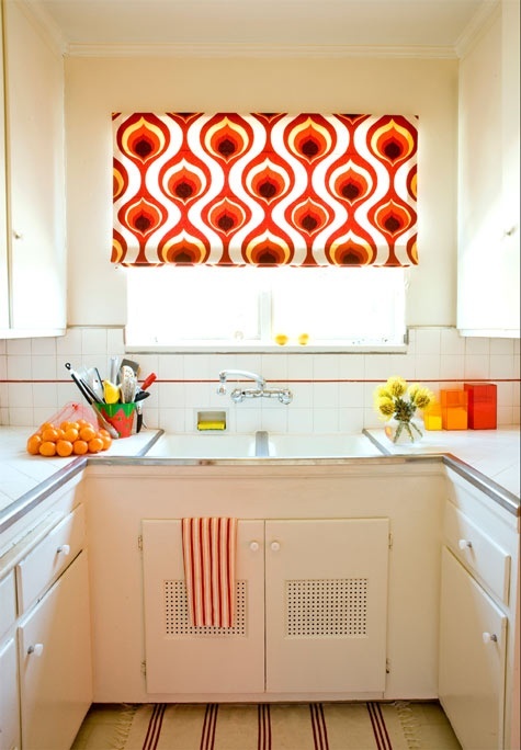 Oranžové dekoračné látky kuchynské závesy Oranžové dekoračné látky kuchynské závesy