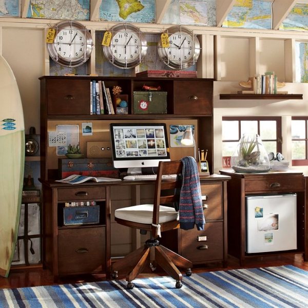 mládežnícky stôl organizačný systém ročník tmavé drevo