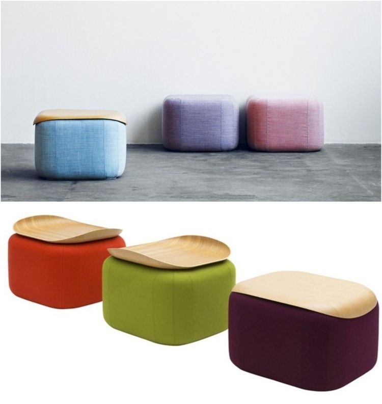 Taburetka a príručný stolík Quadro od Softline orientálny-nábytok-moderný-QUADRO-taburetka-konferenčný stolík-SOFTLINE