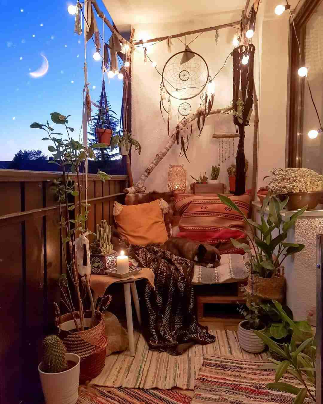 Balkónový vankúš na sedenie v orientálnom štýle, bytová dekorácia, doplnky boho look