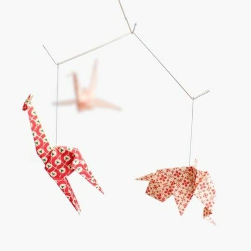 Nápad na dekoráciu origami detskej izby