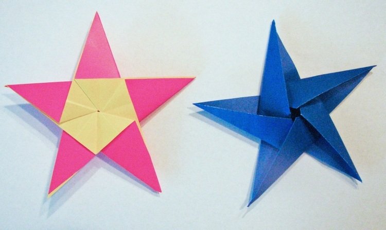 Zložte si päťcípu papierovú vianočnú hviezdu sami - návod origami-vianočné-hviezdičkové-skladacie-pokyny-päťbodové-skladacie-drobenie