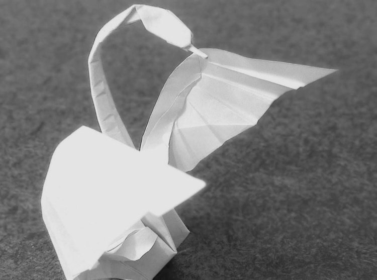 drotár origami zvieratá romantická figúrka vtáka scchwana