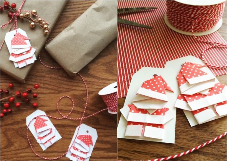 Zložte nichami origami a použite ich ako štítok na darček