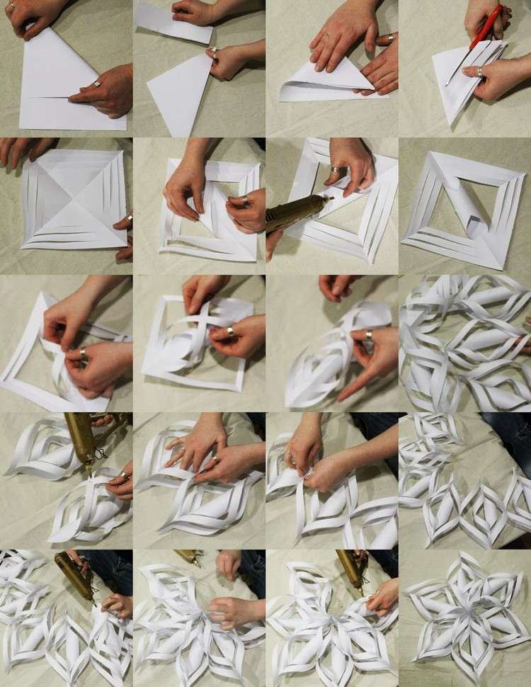 3D snehové vločky z drotárskeho papiera origami-vianoce-3d-snehové vločky-urob si sám-návod