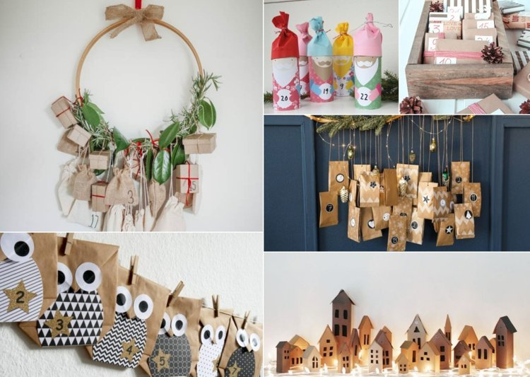 Vyrobte si adventné kalendáre sami - kreatívne a jednoduché nápady z papiera